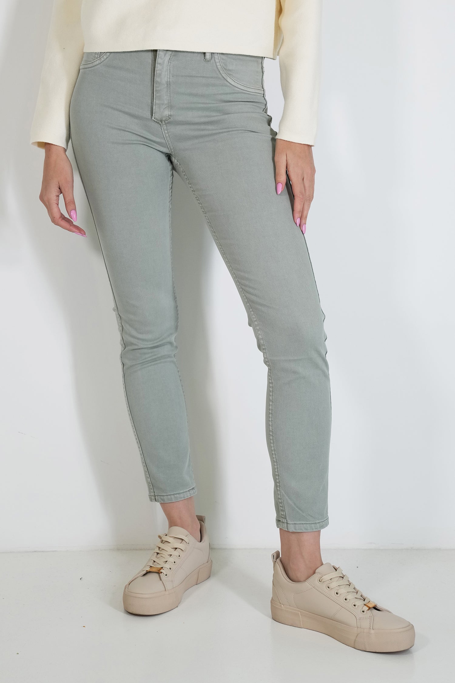 Olive Butterfly Reversible Jean