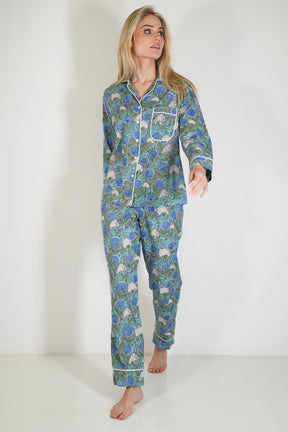 Grey Antibes Long Set PJs