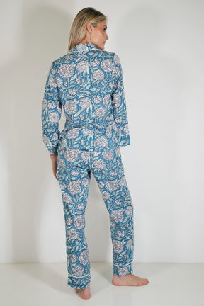 Blue Monaco Long Set PJs