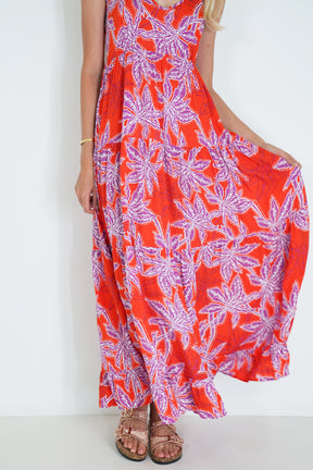 Red and Purple Kate Strap Dress