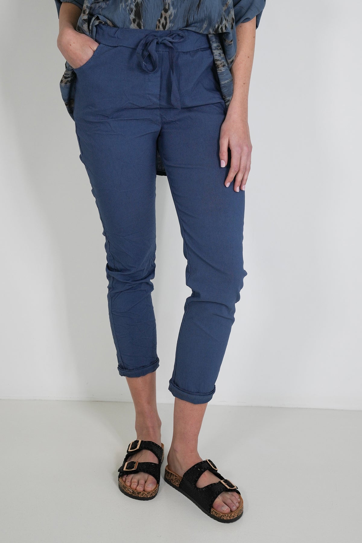 Dark Blue Basic Jogger Pant