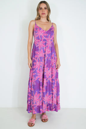 Purple and Pink Kate Strap Dress