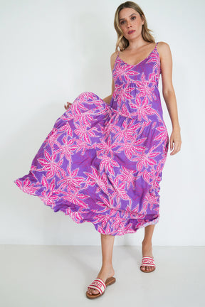 Purple and Pink Kate Strap Dress