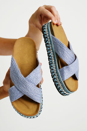 Blue Tamara Sandal