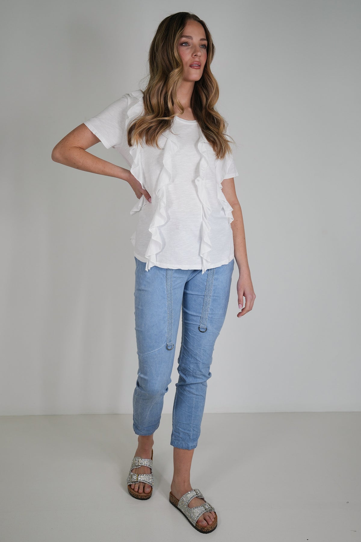 Blue Upstyled Jogger Pant