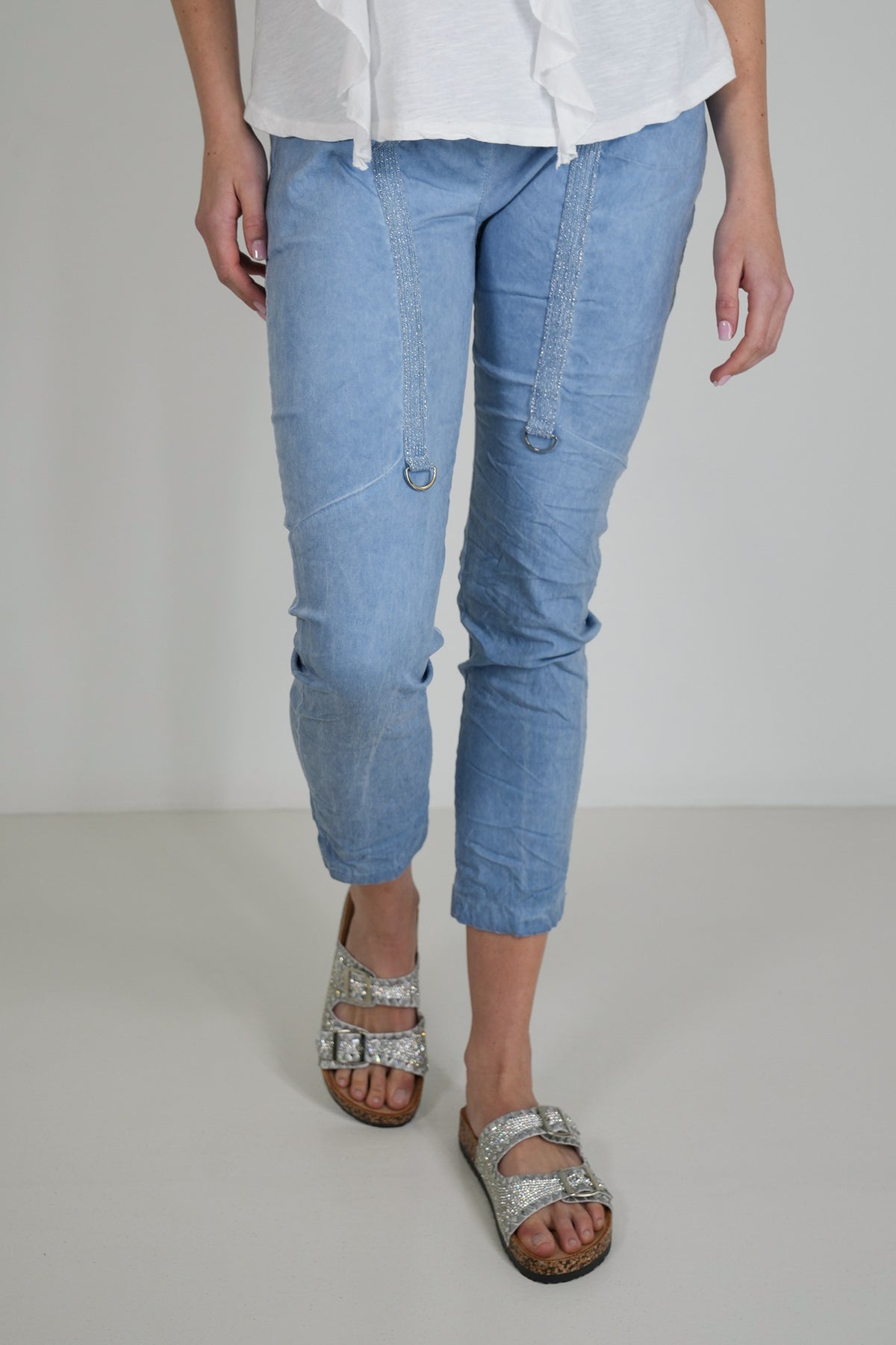 Blue Upstyled Jogger Pant