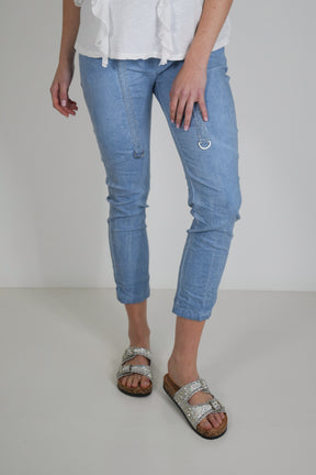 Blue Upstyled Jogger Pant