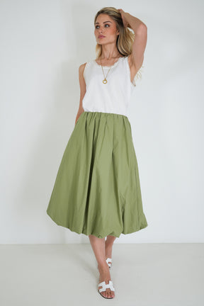 Khakhi Bubble Skirt