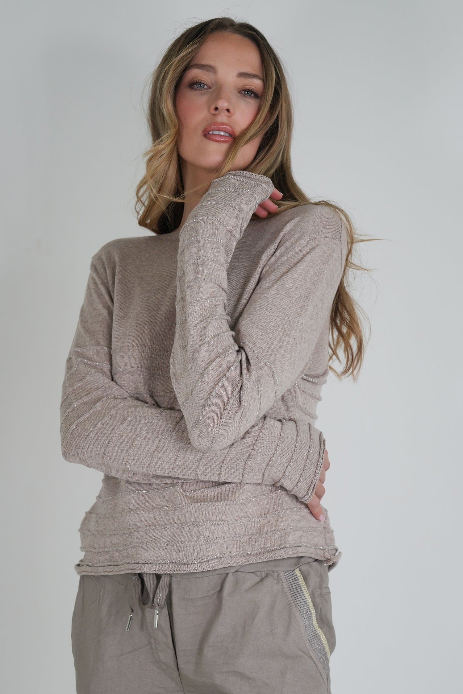 Taupe Soft Knit
