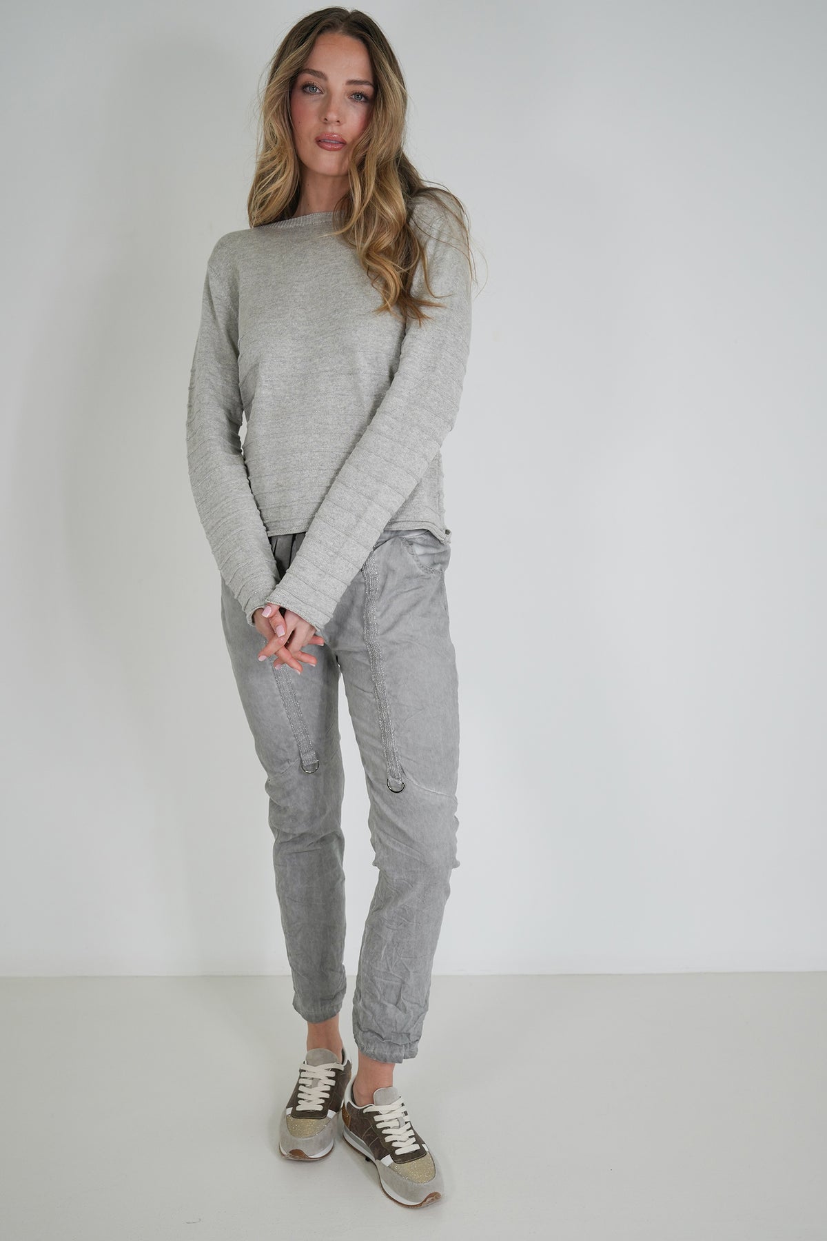 Grey Upstyled Jogger Pant