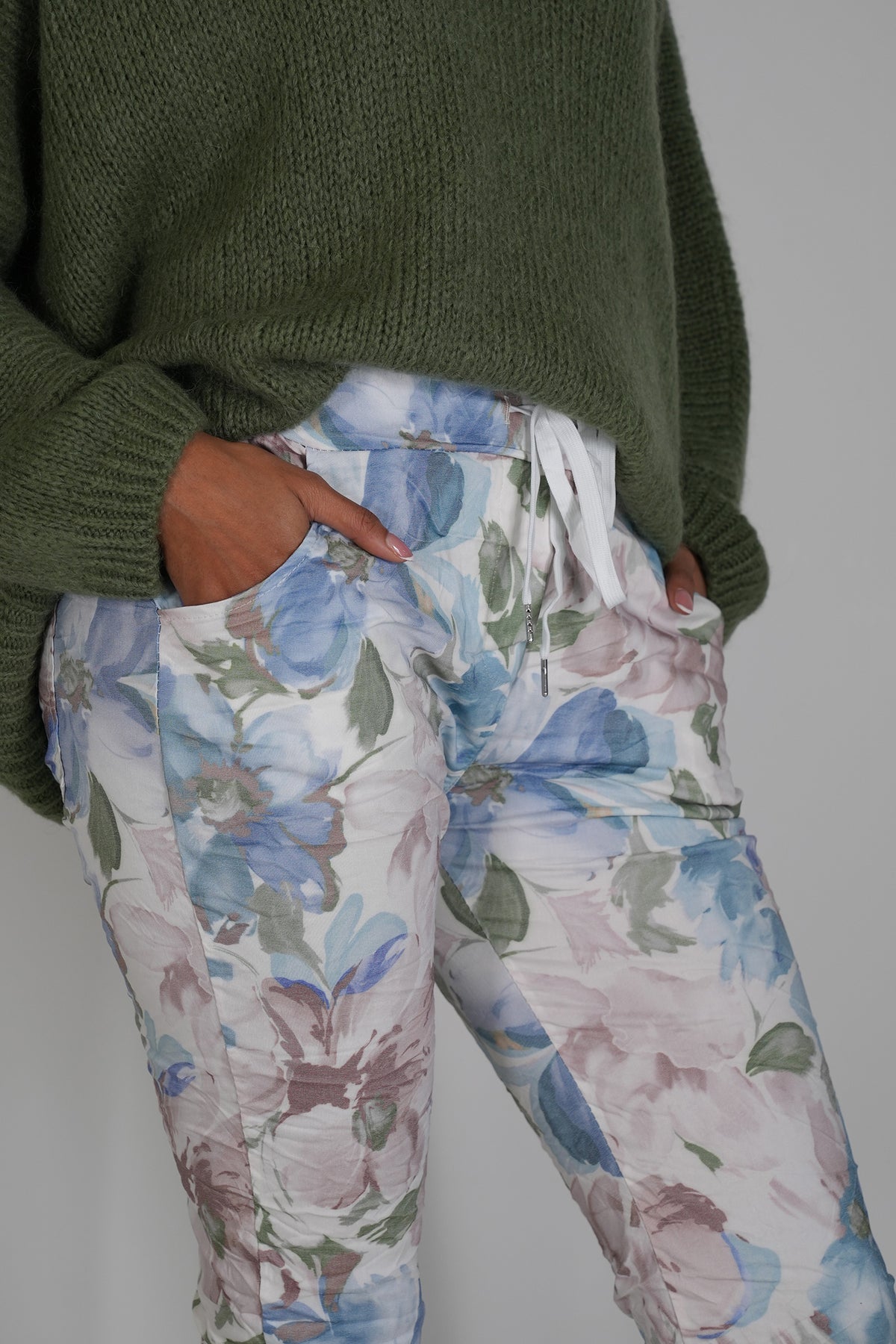 Blue and Green Cally Jogger Pant