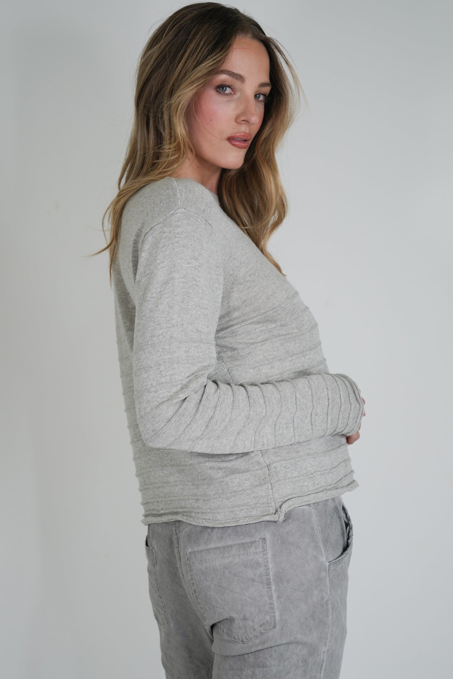 Grey Soft Knit