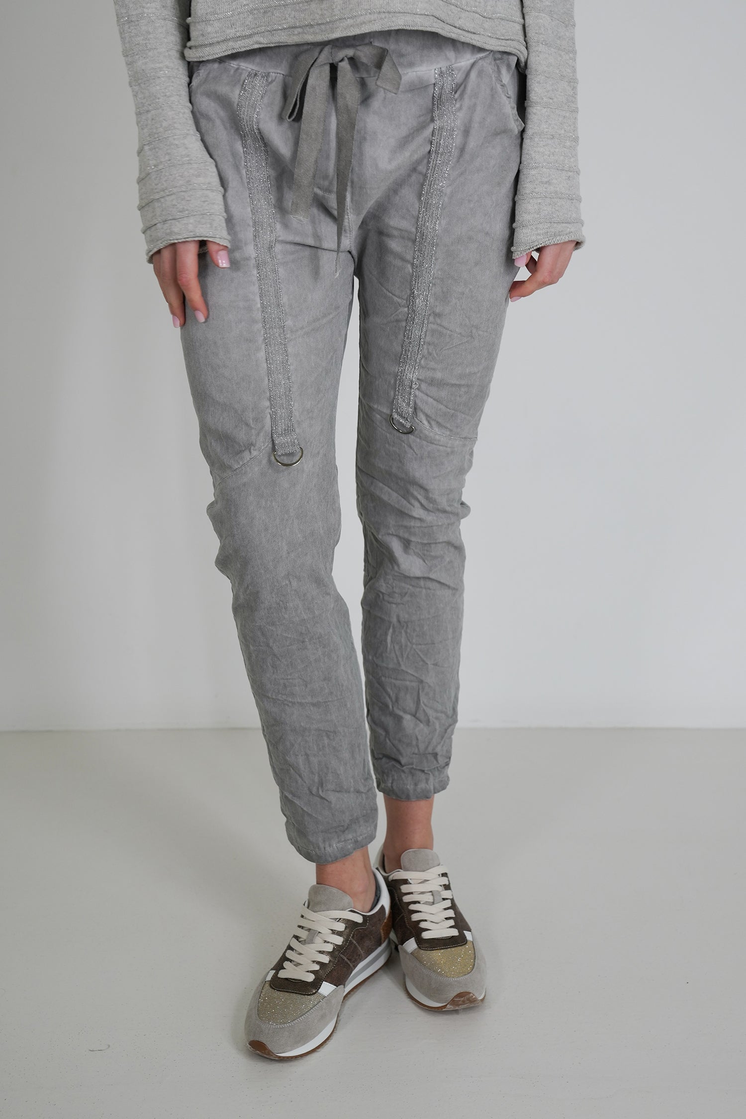 Grey Upstyled Jogger Pant