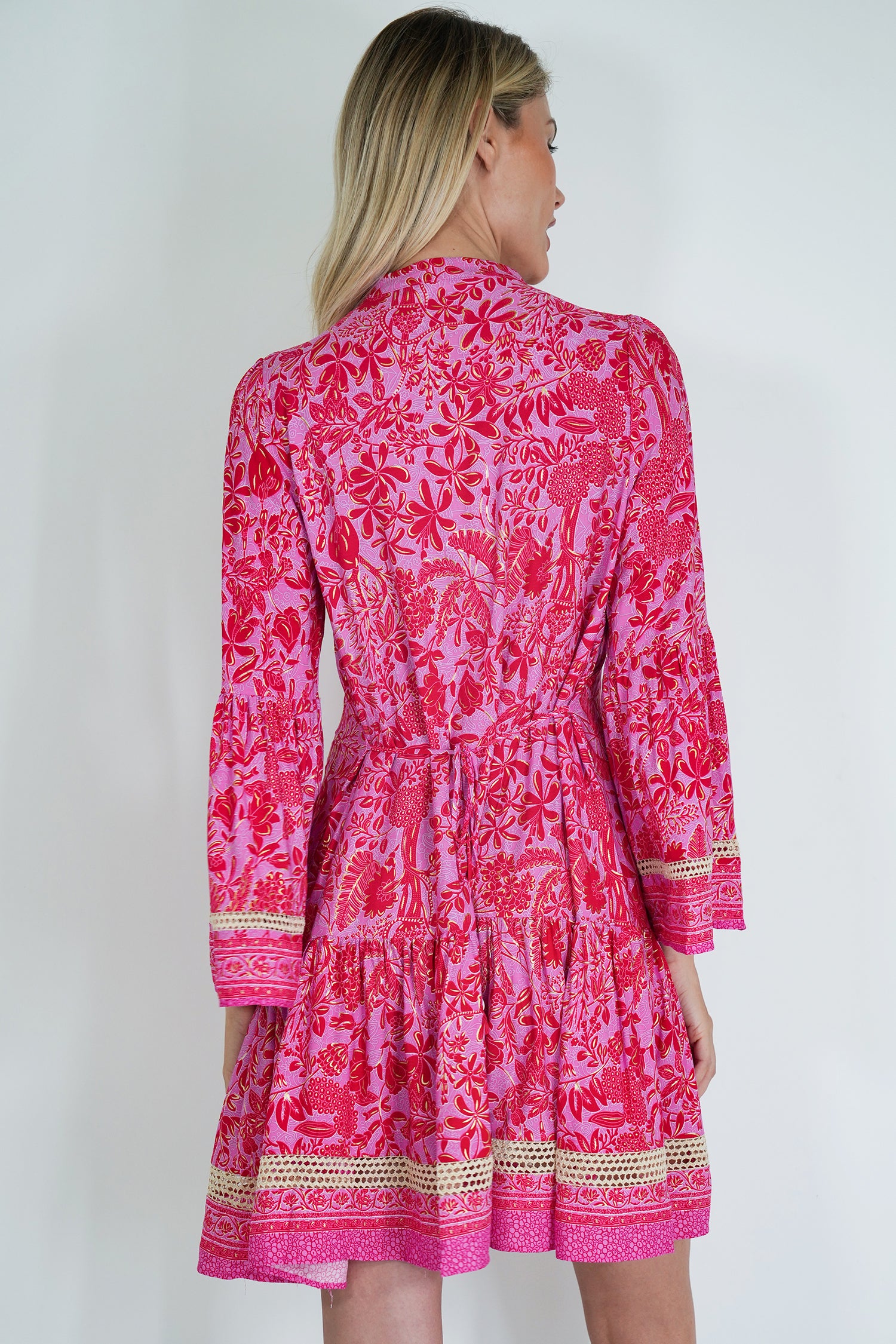 Red And Pink Ekta Tunic