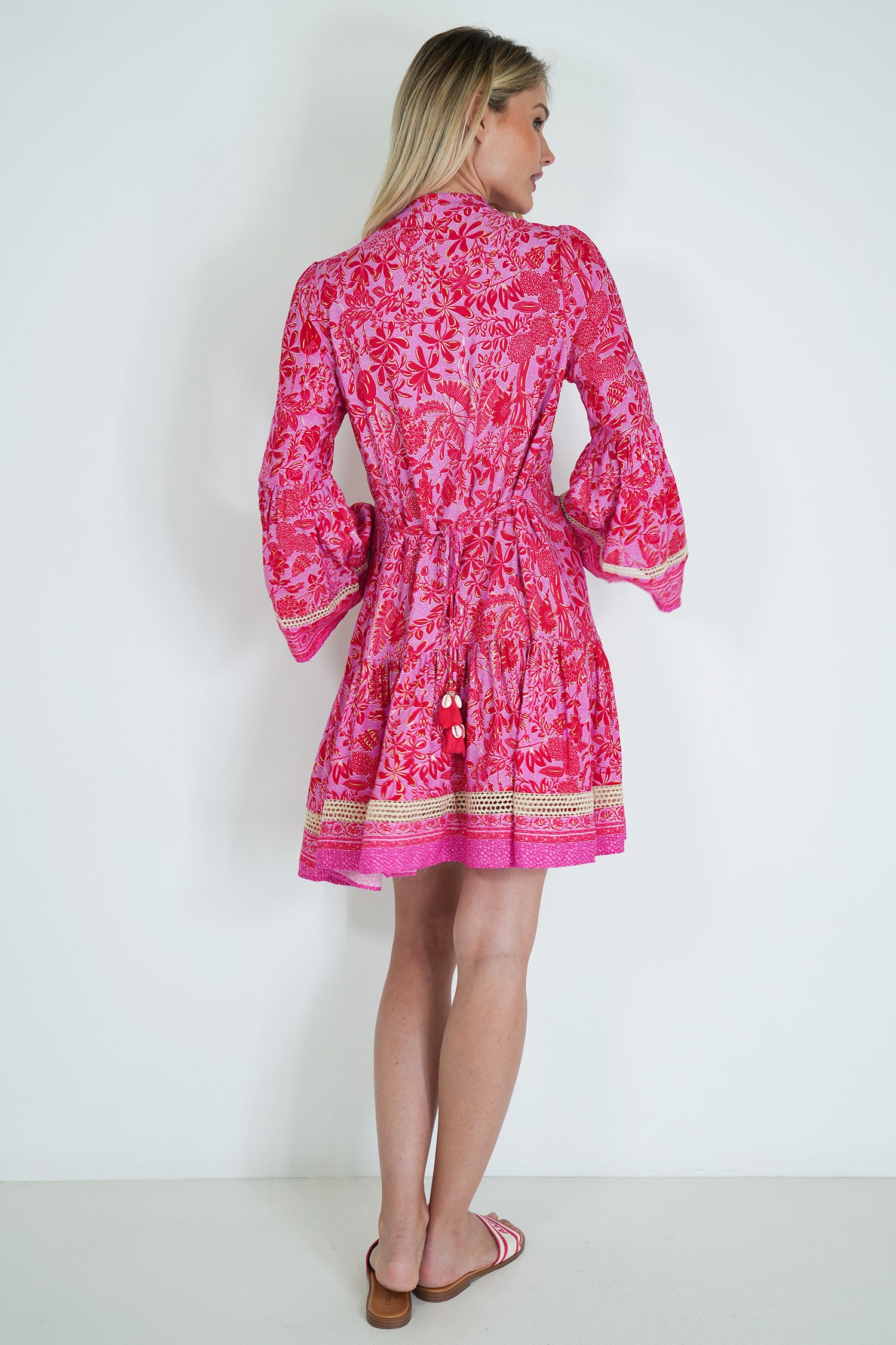 Red And Pink Ekta Tunic