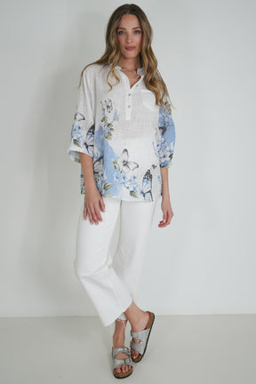 White Butterfly Shirt