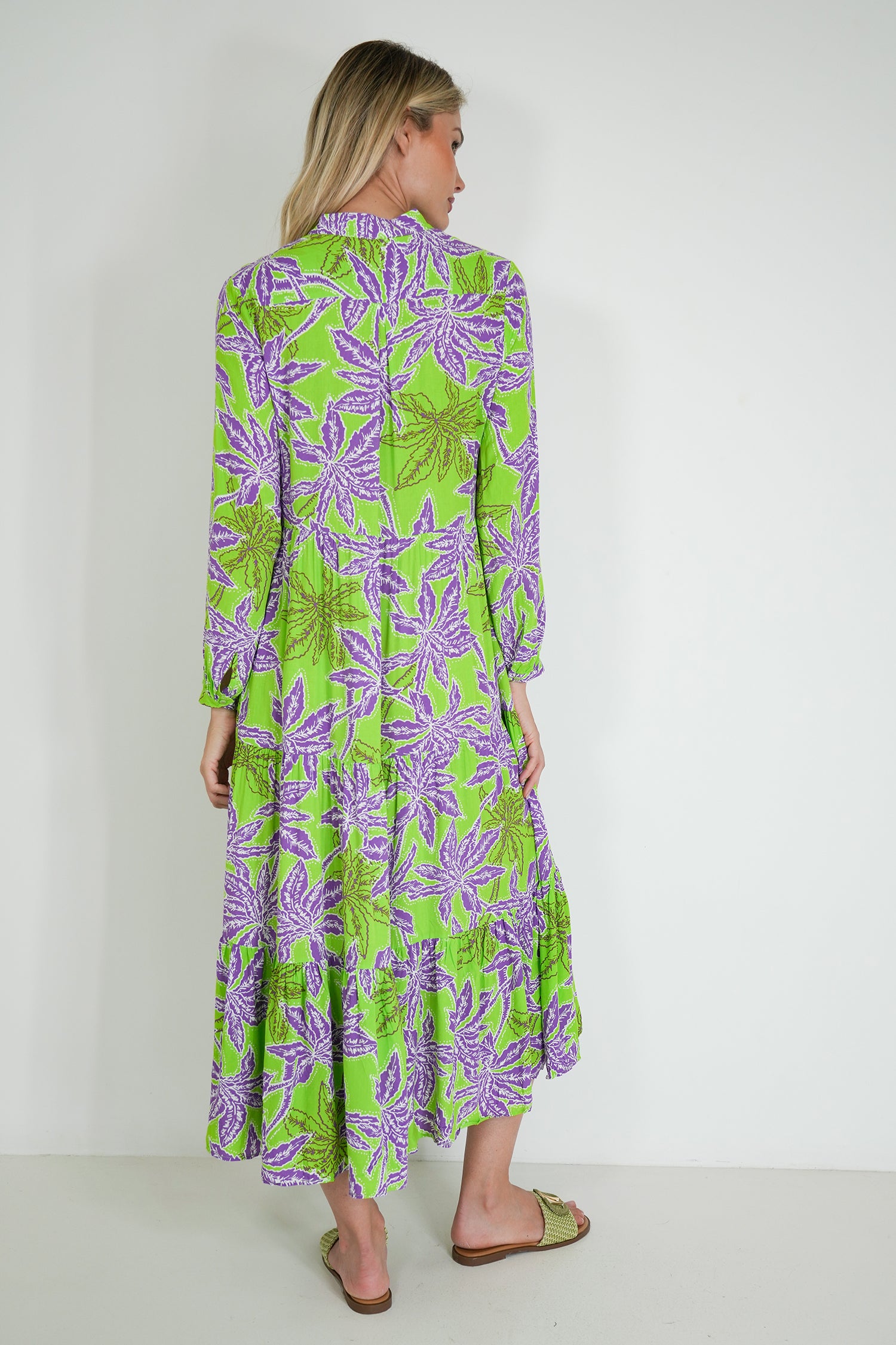 Lime and Purple Kate Dress