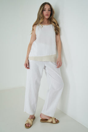 White Emily Pant