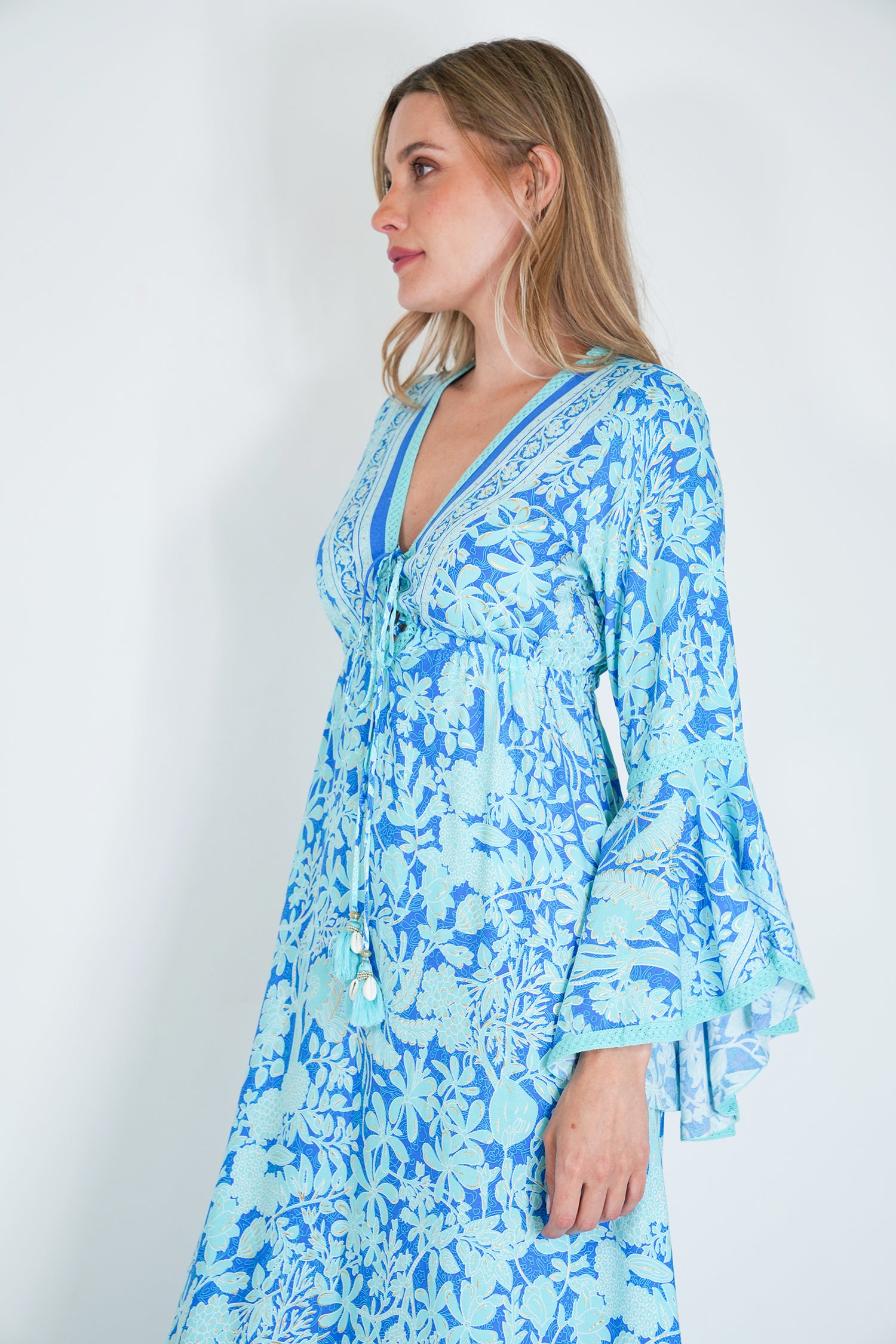 Cobalt and Turquoise Stonny Dress