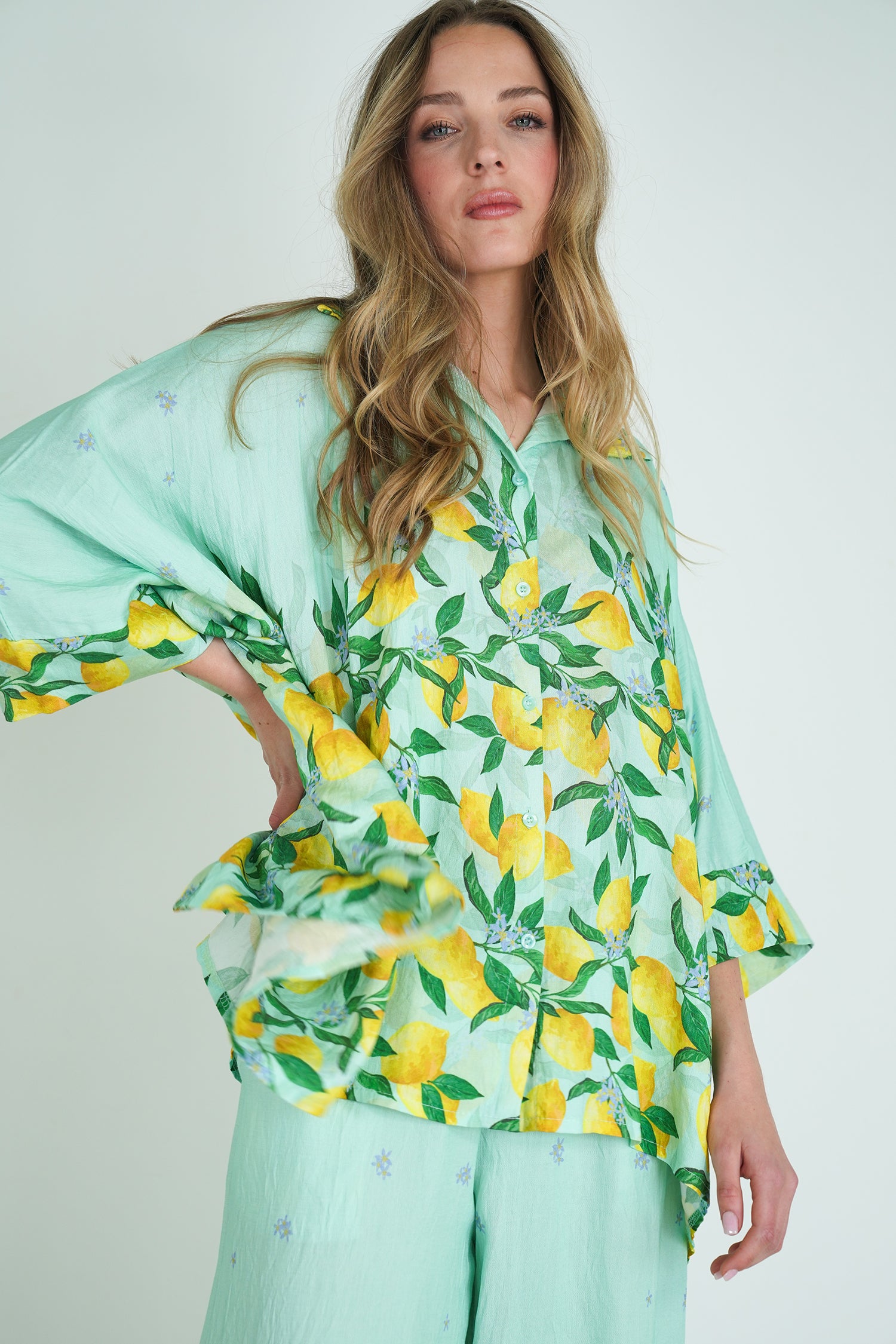 Aqua Limoncello Blouse