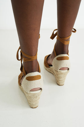 Camel Crochet Espadrille