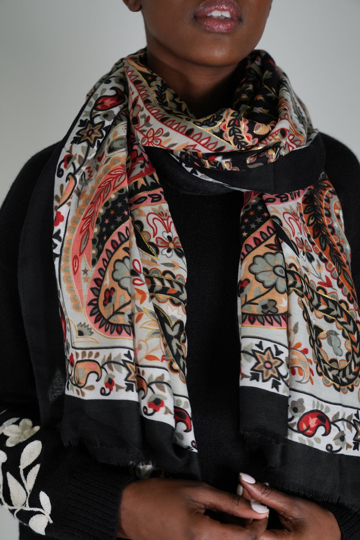 Black Stella Scarf