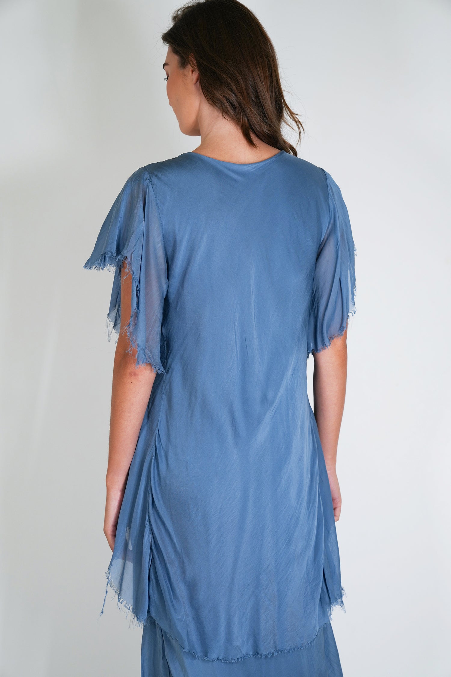 Blue Ruffle Dress