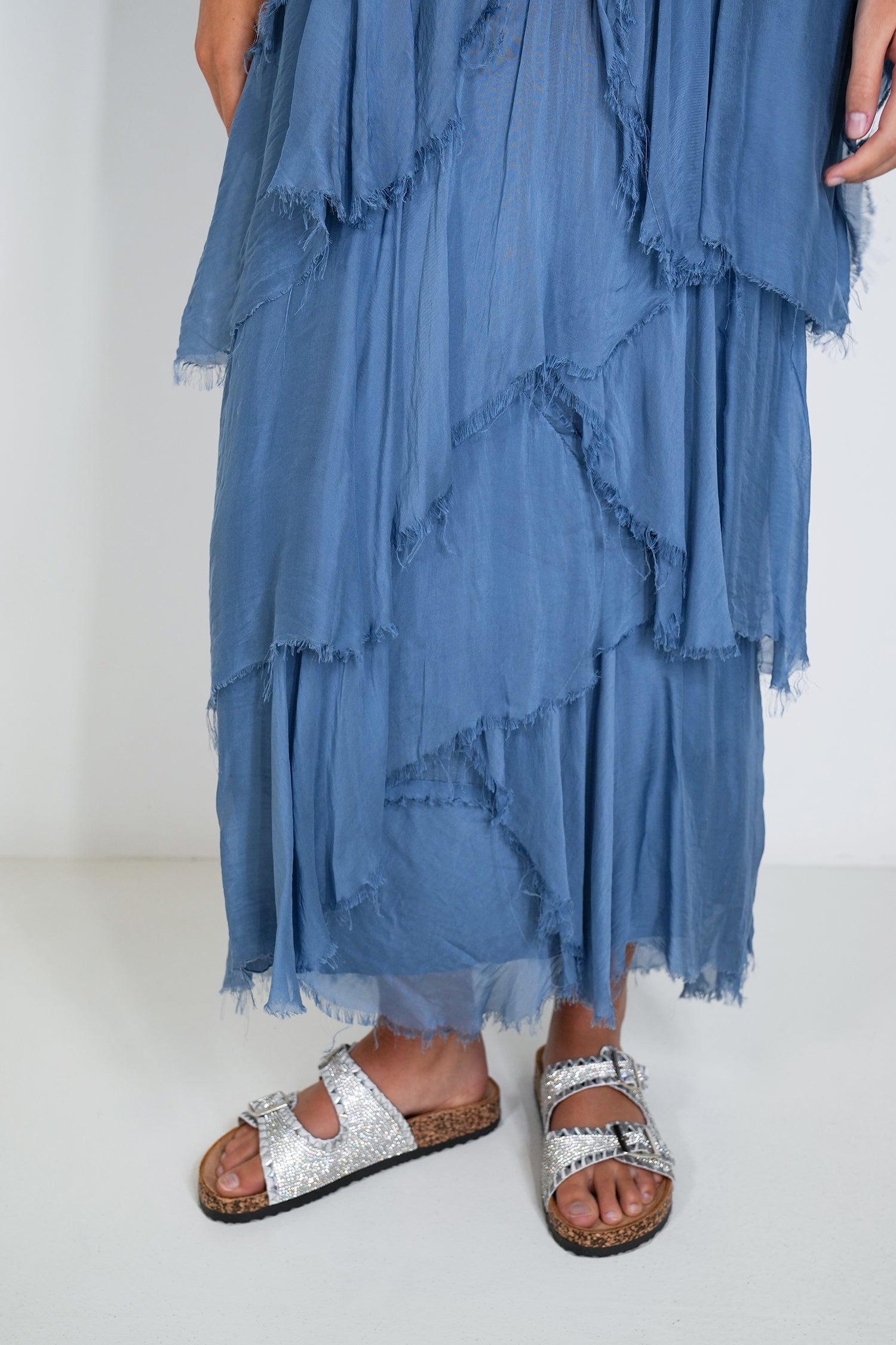 Blue Ruffle Dress