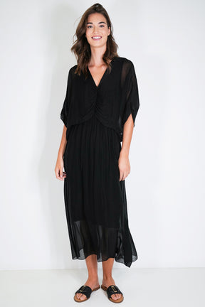Black Grace Silk Dress