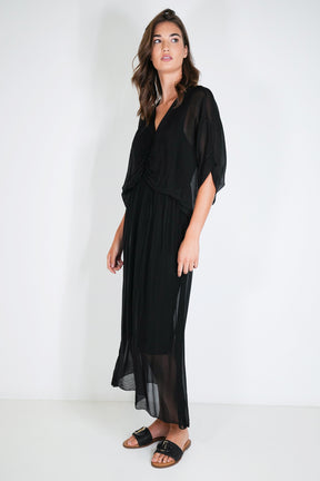 Black Grace Silk Dress