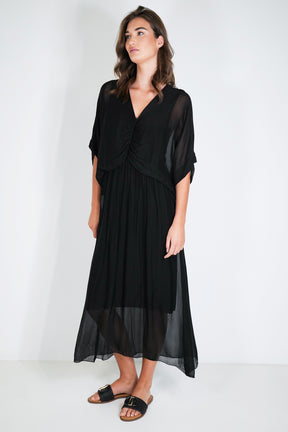 Black Grace Silk Dress