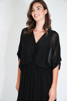 Black Grace Silk Dress