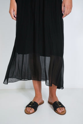 Black Grace Silk Dress