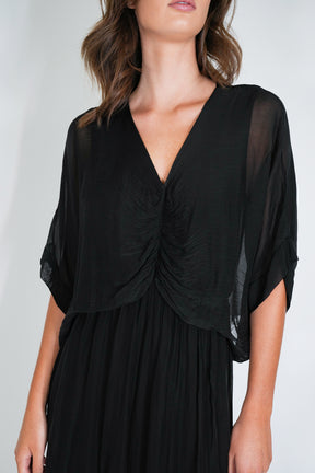 Black Grace Silk Dress