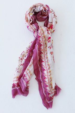 Pink Cherry Blossom Scarf