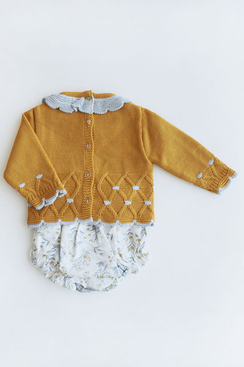 Grey/Yellow Willow Knit Set