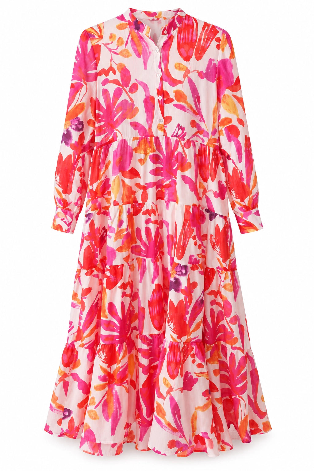 Cerise and Orange Kate Dress