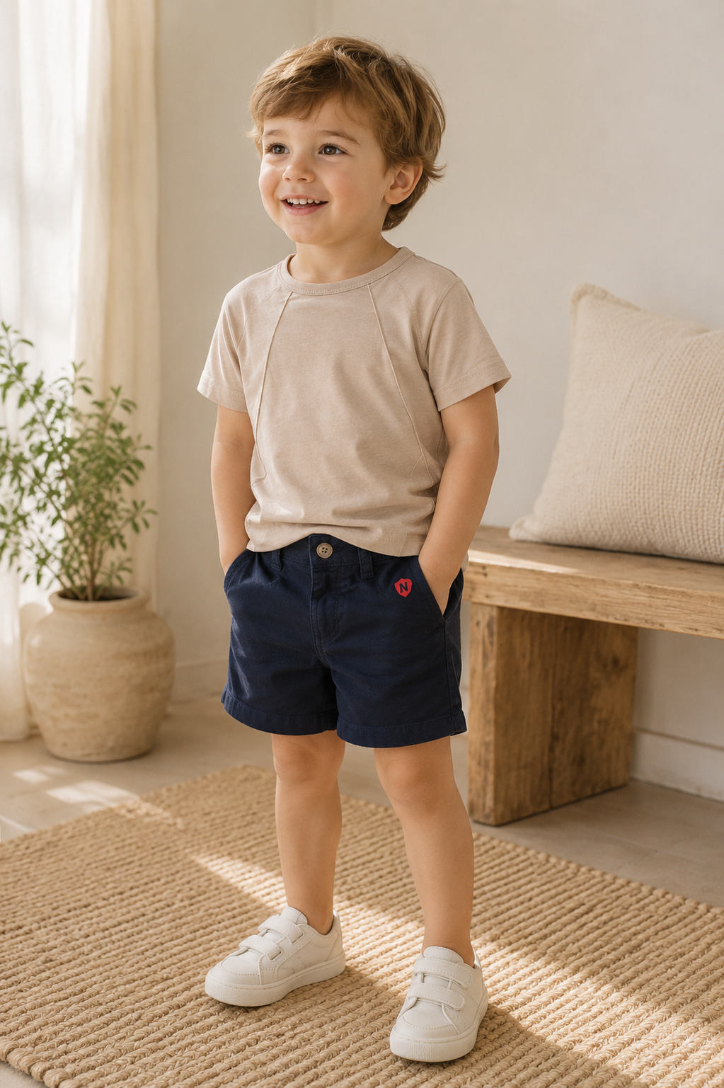Navy Preppy Shorts