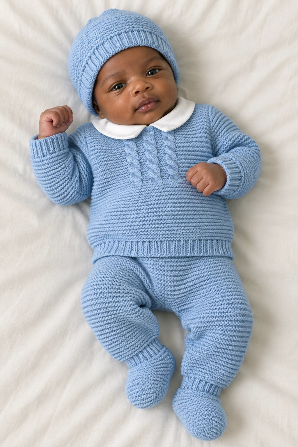 Dusty Blue Knit Set