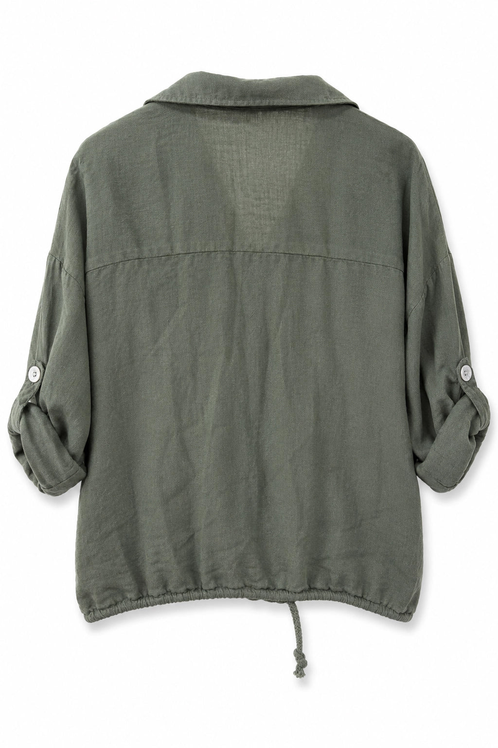 Olive_Linen_Sequin_Pocket_Shirt_campaign_somethingpretty