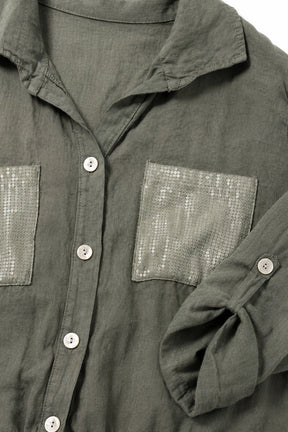 Olive_Linen_Sequin_Pocket_Shirt_campaign_somethingpretty