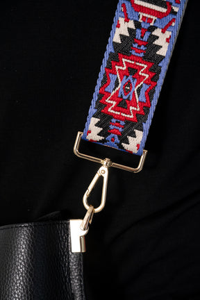 Purple Red Aztec Print Strap