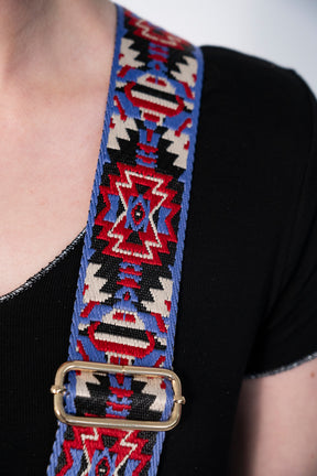 Purple Red Aztec Print Strap