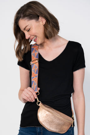 Orange/Blue Geometric Strap