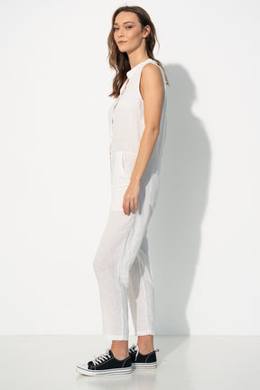 Linen Sleeveless Jumpsuit