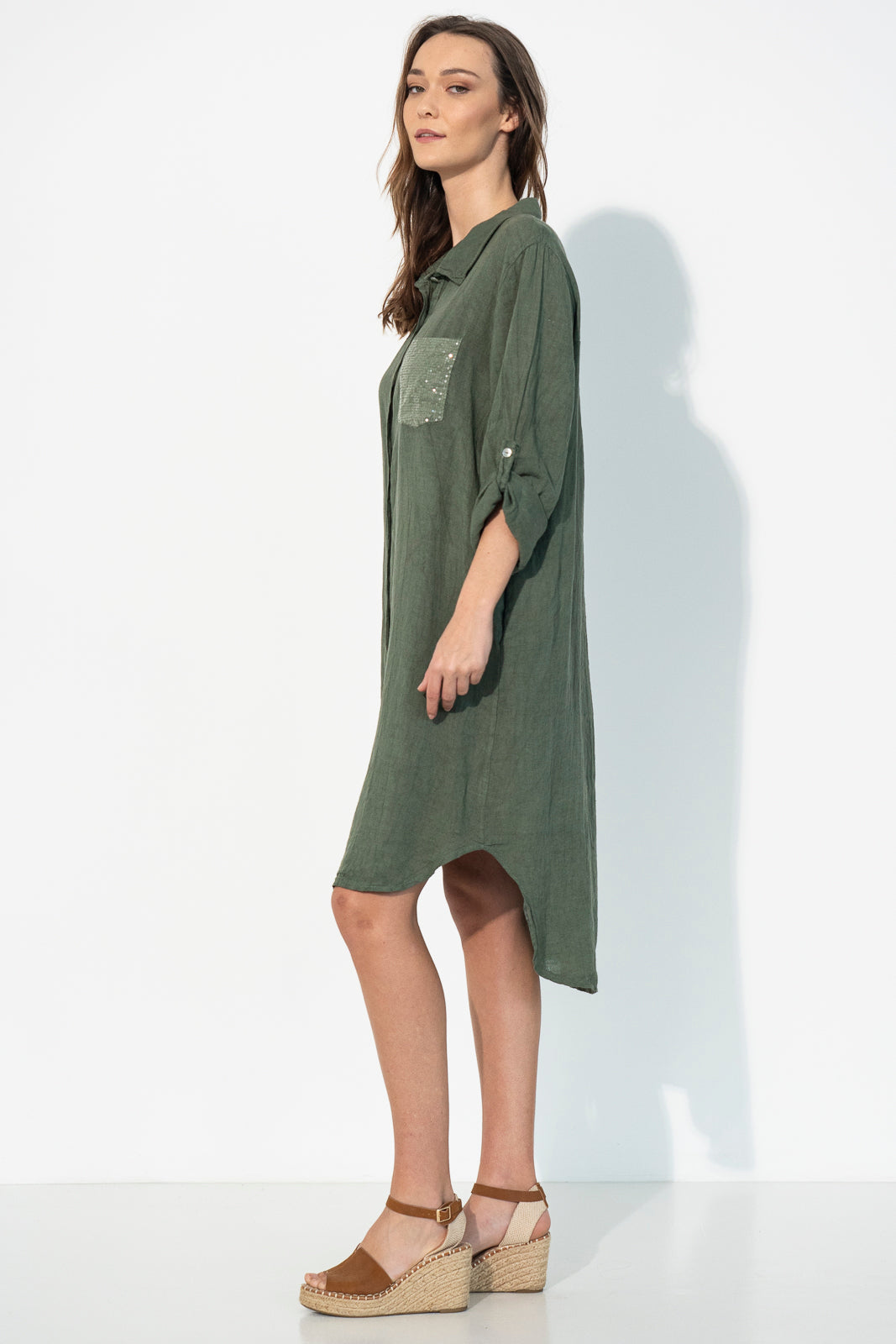 Linen Shirt Dress