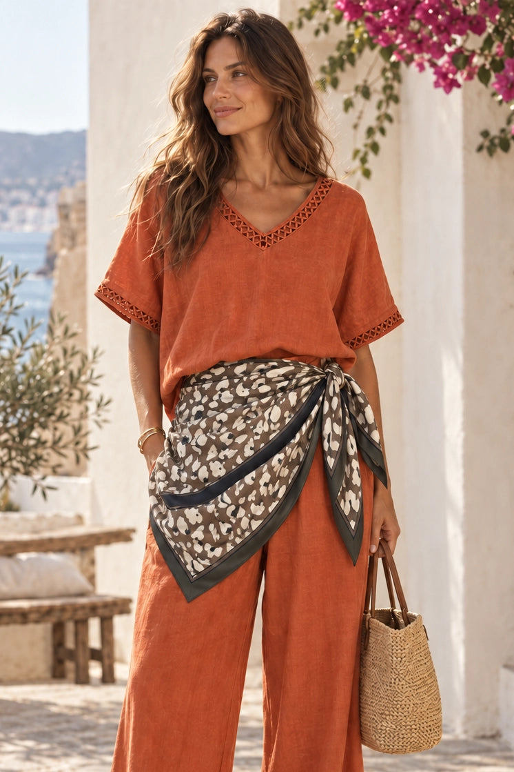 Safari Spot Silk Scarf
