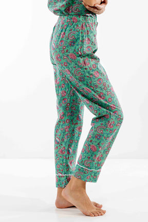 Green Short Top/Long Bottom PJs