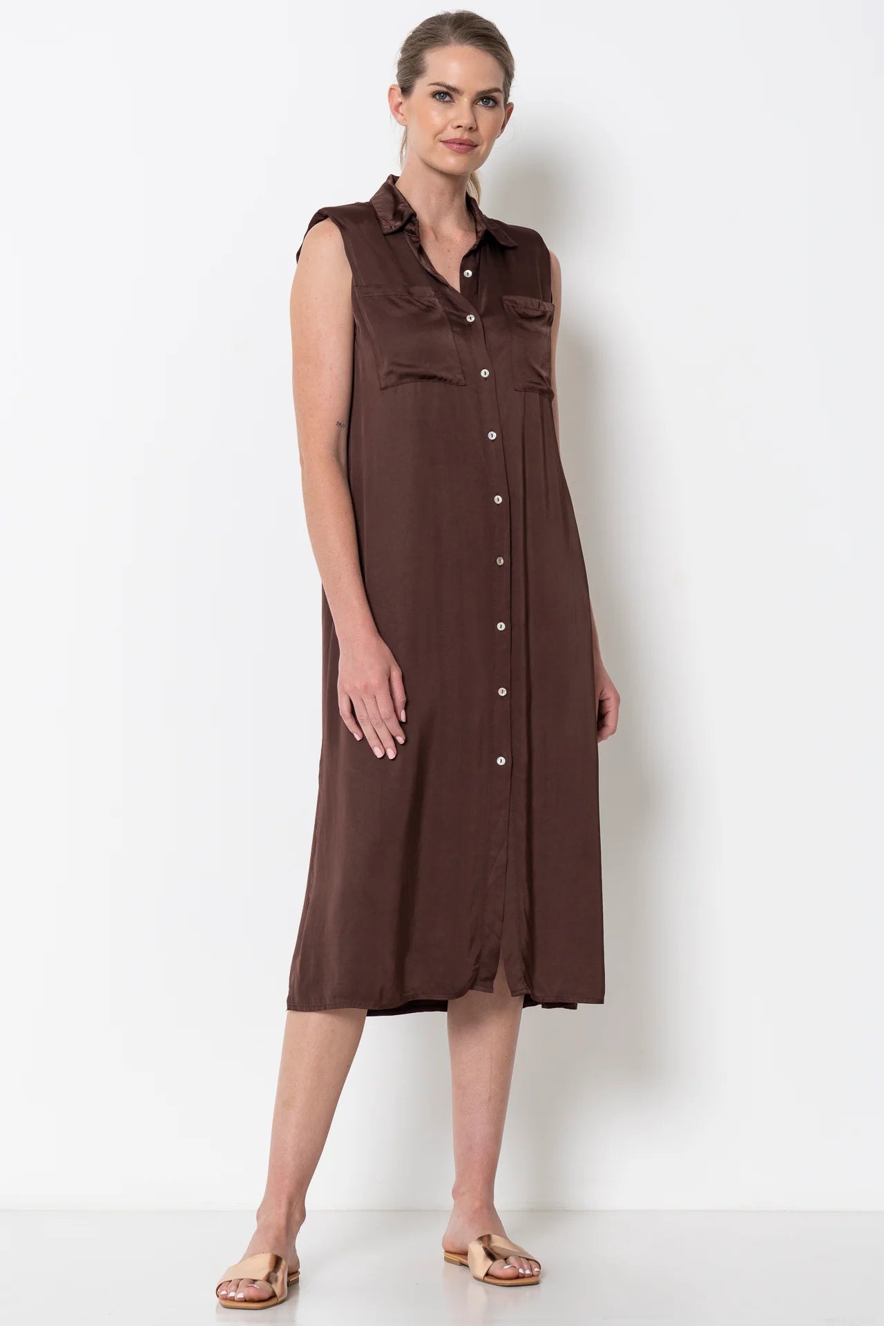 Chocolate Azie Dress