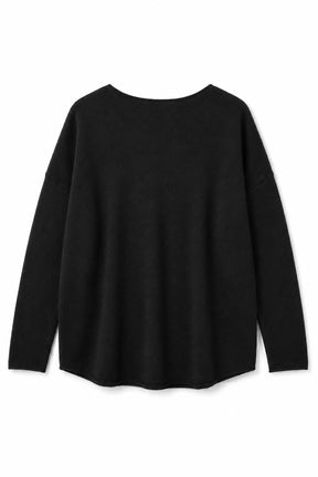 Black sweater on a white background